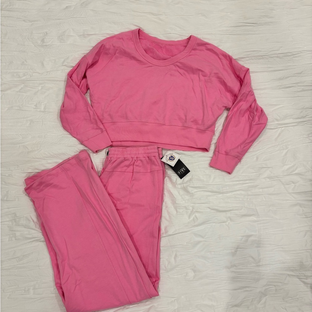 Pink Long Sleeve Top and Pants Set 5-Star brand